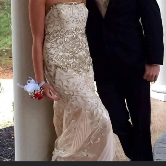 Sue Wong Strapless Gown